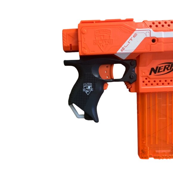 Nerf N-Strike Elite Stryfe Orange Battery Powered Motorized Blaster - Picture 6 of 7